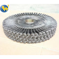 10 Inch Double Row Twisted Wire Wheel Brush for Weld Cleaning